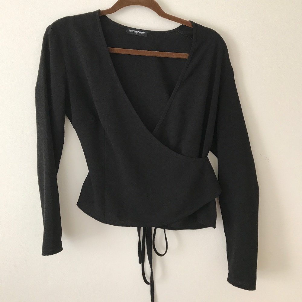 American Apparel Wrap Top